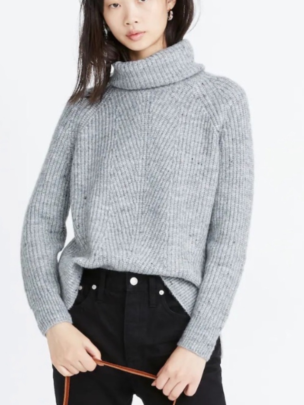 Madewell Donegal Mercer Turtleneck Sweater in Coziest Yarn Small EUC